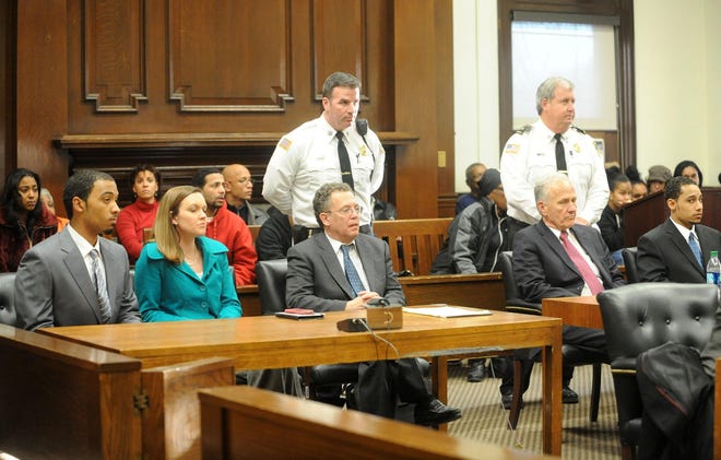 A January 2014 file photo shows a trial taking place in Brockton Superior Court. The Supreme Judicial Court has postponed all jury trials — civil and criminal — through at least April 21, 2020, in light of the ongoing COVID-19 pandemic. (Marc Vasconcellos file photo/The Enterprise)