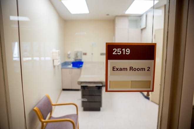 An exam room at UPMC’s specimen collection facility at 2000 Mary St. in the South Side neighborhood of Pittsburgh. [UPMC]