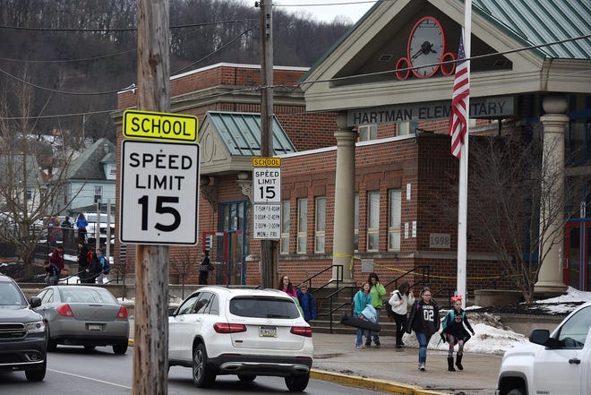 The Ellwood City Area School District is offering free meals to children while schools are closed at district buildings, including Hartman Elementary. [ECL staff file]