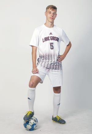 Mason Dalton, Lake Gibson, Player of the Year for All-County Boys Soccer. [PIERRE DUCHARME/THE LEDGER]