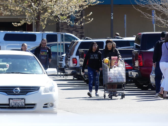 Panic buying, prompted by the coronavirus pandemic, has made it difficult for many shoppers to find basic food and dry items at stores in the High Desert and across the nation. [RENE RAY DE LA CRUZ/DAILY PRESS]