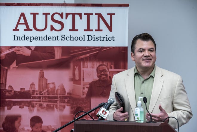 AISD superintendent Dr. Paul Cruz and other area superintendents have said they will continue to feed students during pandemic closures. [SERGIO FLORES for AMERICAN-STATESMAN]