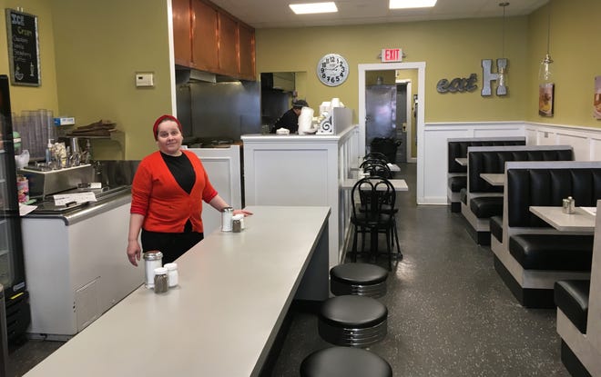 Paula Cordeiro, co-owner of Harry's Restaurant in Fall River, said Wednesday, March 18, that they're going to see how this week goes with take-out business and then decide if they can keep the door open amid the coronavirus pandemic. [Herald News Photo | Jo C. Goode]
