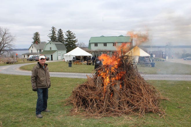 Scott Osbourn supervised the Burning of the Canes at Fox Run.