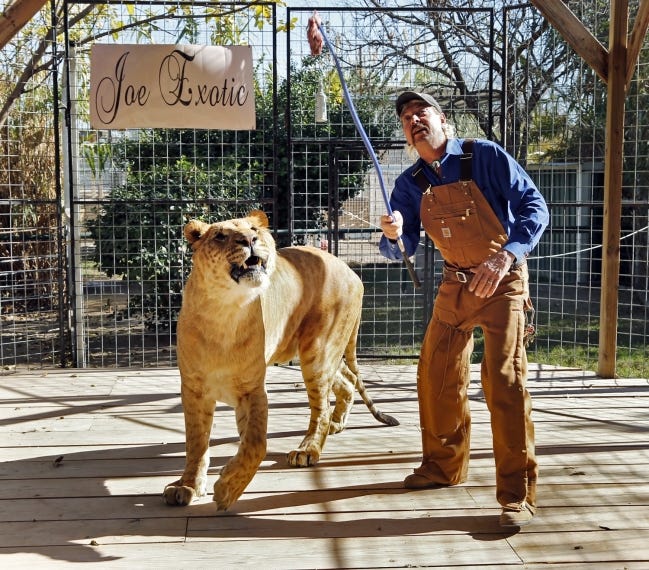 Review: 'Tiger King' reigns as must-binge entertainment in relating bizarre tale of Joe Exotic Review: 'Tiger King' reigns as must-binge entertainment in relating bizarre tale of Joe Exotic