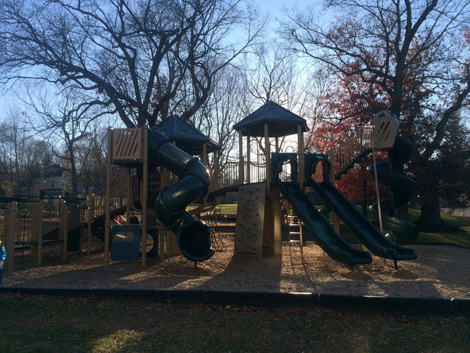 The Wellesley Police Department doesn't want its first responders spending time chasing people out of parks and playgrounds, like Warren Park. These areas are now closed. Police are warning that the play equipment is not cleaned and may harbor coronavirus germs. [Town of Wellesley photo]