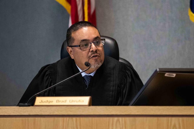 State District Judge Brad Urrutia will participate in virtual courtrooms set up to stop the spread of the new coronavirus. “It’s going to take us a while to figure out the kinks,” Urrutia says. [LOLA GOMEZ/AMERICAN-STATESMAN]