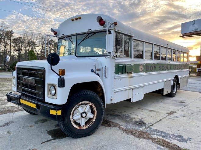The bus that has been used for years to help get Marines to volunteer events is being replaced, and a GoFundMe has been set up to help pay for a new one. [Logan Collier / The Daily News]
