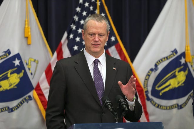 ot believe I can or should order U.S. citizens to be confined to their homes for days on end," Gov. Charlie Baker said Monday. [Photo: David L. Ryan/Boston Globe/Pool]