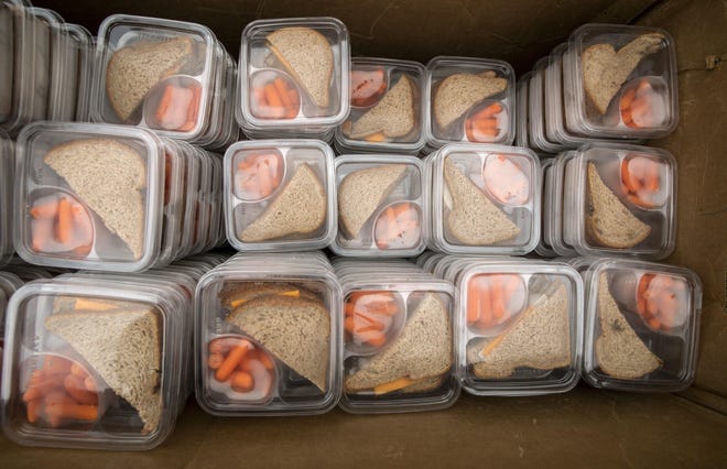 The Bastrop school district is distributing free breakfast and lunch meals to children 18 years old or younger at eight sites across the county. [JAY JANNER/AMERICAN-STATESMAN]
