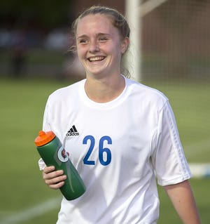 Westlake senior Addie Hackney lined up as a goalie and made two saves during the Chaps’ 6-2 win over Bowie March 10. Hackney, a four-year varsity letterwinner, has played every spot on the pitch during her prep career. [JOHN GUTIERREZ/FOR STATESMAN]