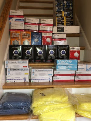 A look at some of the donated medicals supplies from Shawsheen Valley Technical High School.

[Courtesy Photo]