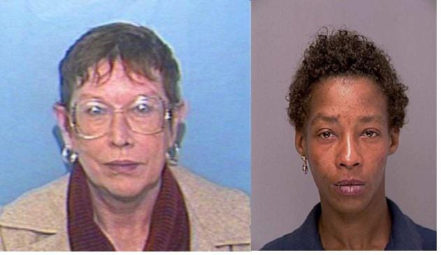 Karen Kaye Frank, 52, left, and Turina Jefferies, 32, both of whom were found dead in the late 1990s, were finally publicly identified Tuesday by the Ohio attorney general’s Bureau of Criminal Investigation and the Franklin County coroner’s office. [Ohio Attorney General’s Office]