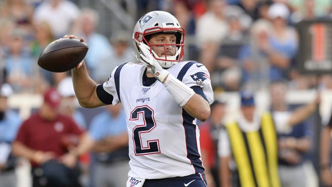 Is Brian Hoyer the answer at QB for the New England Patriots? The veteran agreed to a new one-year contract with the team, which is searching for a new starting quarterback after Tom Brady left as a free agent. [AP Photo/Mark Zaleski, File]