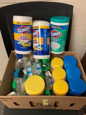 Donations to the Branch County sheriff's office from the closed Pansophia Academy. [Submitted]