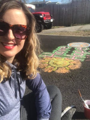 Macomber School art teacher Chantal Allen has started the Have Hope project and hopes it spreads throughout the community. [SUBMITTED PHOTO]