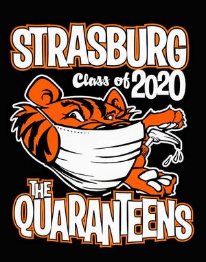 The Quaranteens logo for the Strasburg High School Class of 2020 was designed by Greg Scott of GsWorx.