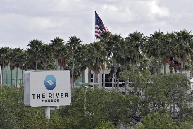 The River Church is shown on March 30 in Tampa. Florida officials arrested Rodney Howard Browne, the pastor of the megachurch, on March 30 after detectives say he held two Sunday services with hundreds of people and violated a safer-at-home order in place to limit the spread of the coronavirus. The Hillsborough County Council last week voted to reverse its order from law last Friday, according to Liberty Counsel, the organization representing Browne. At the recommendation of its county attorney, the council voted to recognize churches as “essential.” [AP Photo / Chris O'Meara]