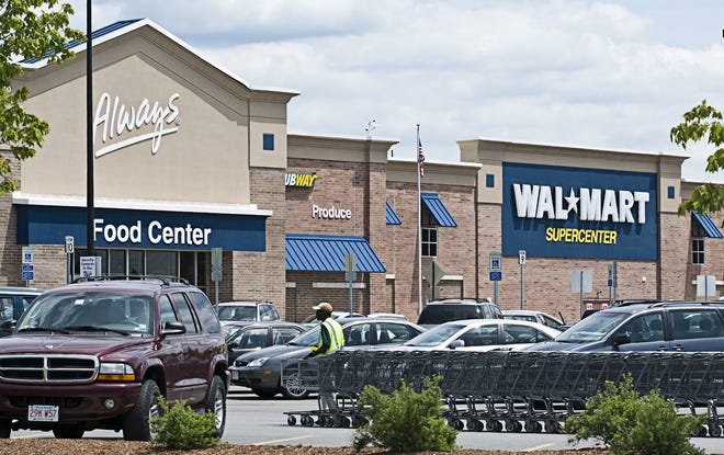 The Walmart Supercenter in Leicester. [T&G File Photo]