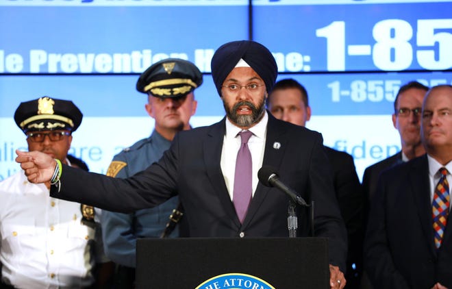 New Jersey Attorney General Gurbir Grewal announced Wednesday a Pemberton Township man was charged with violating the state’s emergency stay-at-home orders. (Office of the Attorney General / Tim Larsen)