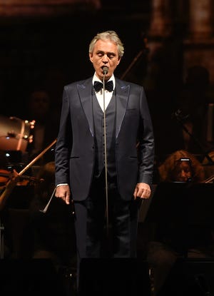 Tenor Andrea Bocelli performs in concert at Madison Square Garden in 2017 in New York City. [Photo/Michael Loccisano/Getty Images/TNS]