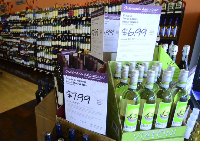 An interior of a Pennsylvania Fine Wine and Good Spirits store in Rochester, Beaver County, Pa. [Lucy Schaly/BCT staff]