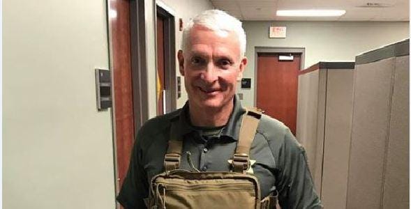 Oconee County Sheriff’s Sgt. Carter Brank in a recent photo at the sheriff’s office. [Oconee County Sheriff’s Office photo]