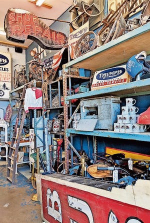 Explore unique items from the “American Pickers” TV show at Antique Archaeology in LeClaire, Iowa. [CR RAE]
