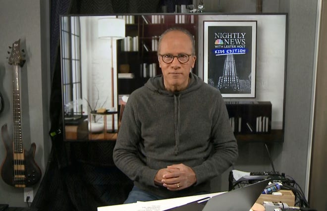 Lester Holt, host of NBC's "Nightly News with Lester Holt," has launched a twice-weekly digital newscast for children aimed at calming fears and answering questions about the coronavirus. [Photo/NBC via AP]