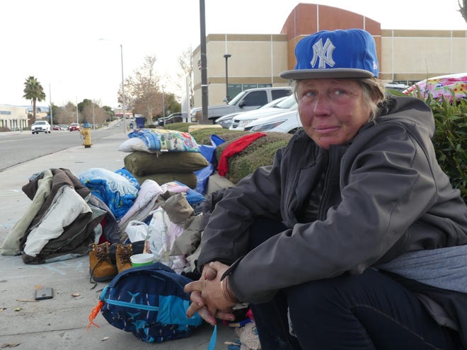 “Dana” said “survival is the name of the game” when living on the streets. Numbers from the annual Point-In-Time Count in January reveal 648 homeless individuals found in the High Desert. [RENE RAY DE LA CRUZ/DAILY PRESS]