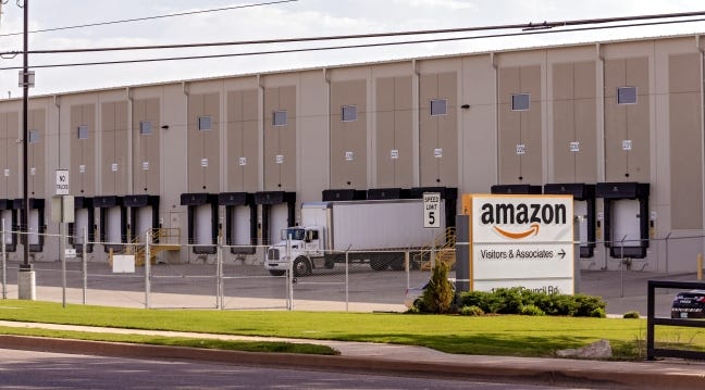 Police have arrested a man suspected of firing shots Tuesday at the Amazon warehouse, 1414 S Council Road in Oklahoma City. No one was injured. [Chris Landsberger/The Oklahoman]