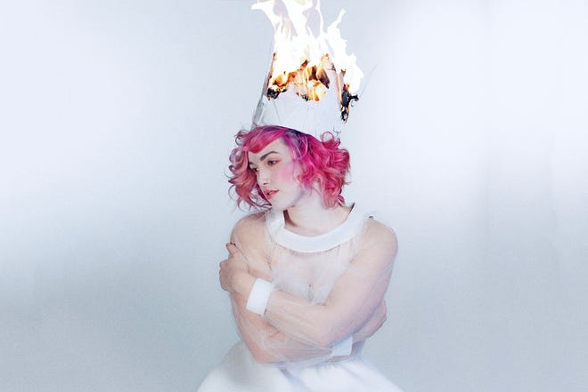 Cover art for Damn the Witch Siren's new album, "White Magic."