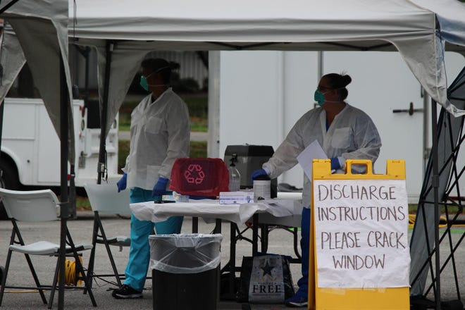 The Coastal Health District offers drive-through testing in Chatham County. [Photo courtesy Coastal Health District]