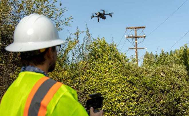 Southern California Edison said Monday, May 4, 2020, that over the next few months, drones will be used in the High Desert to inspect power poles and equipment. [PHOTO COURTESY OF SCE]