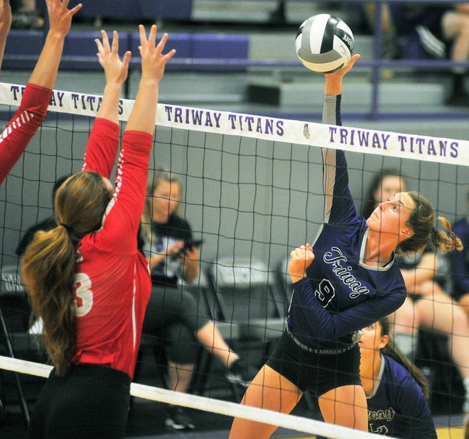 Triway's Sydney Sherrieb excelled in multiple sports for Triway, but starred in volleyball. She had committed to Urbana University to play in college, but now plans to attend The College of Wooster after Urbana announced its decision to close.