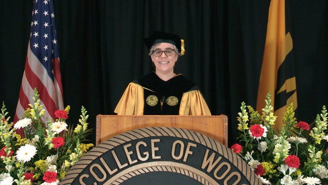 President Sarah Bolton honored the College of Wooster's 413 graduates in a virtual ceremony on Monday.