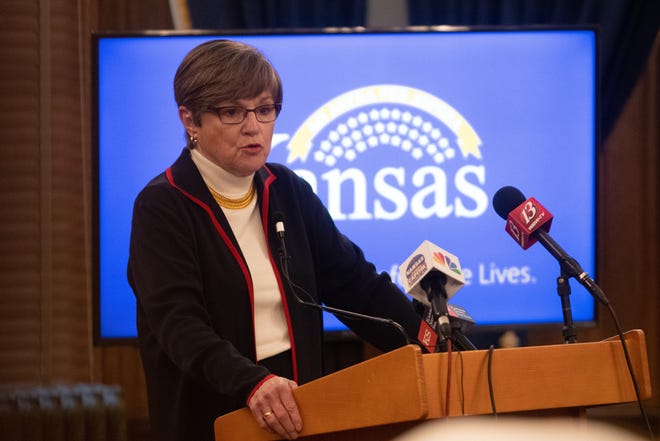 Gov. Laura Kelly said she disagrees with the Wednesday decision by the Republican-controlled State Finance Council to a 12-day extension of the state’s emergency disaster order. She requested a 30-day extension. [Evert Nelson/The Capital-Journal]