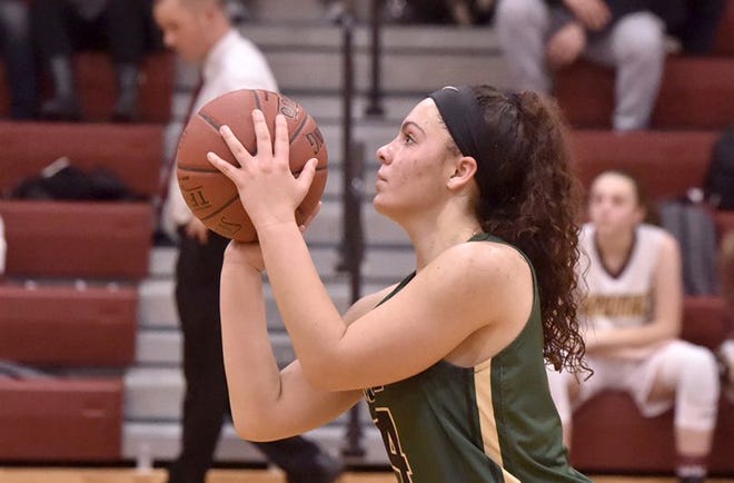 Tianna Bulgar became GNB Voc-Tech's best player as a senior and set a school records for rebounds in a season and in a game. Now she's headed to Anna Maria to play basketball and volleyball. [PHOTO COURTESY MARE STUDIOS]