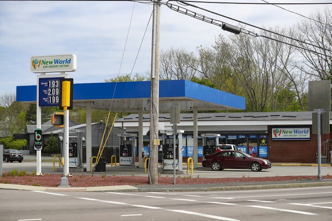 New World Gas at 460 Turnpike Street in Easton on Sunday, May 17, 2020 and other locations of the gas station chain will offer free fuel to health care workers on Memorial Day. [Alyssa Stone/The Enterprise]
