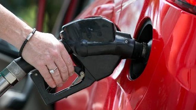 Gas prices in Michigan fell slightly over the past week to an average of $1.84 per gallon on Monday, May 18. [Sentinel File]