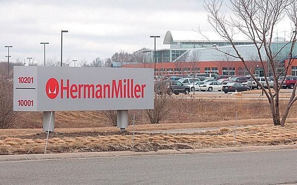 In a notice filed with the U.S. Securities and Exchange Commission, Herman Miller said 300 jobs were eliminated in a combination of voluntary reductions in Herman Miller’s North American and international workforce and involuntary reductions in its North American workforce. [Sentinel file]