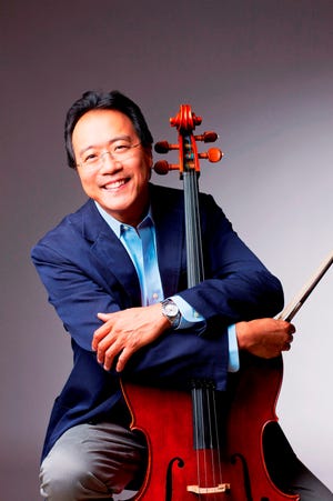 Cellist Yo-Yo Ma will play a special concert of Bach Sunday on WCRB Classical Radio Boston and on WGBH TV Channel 2.

[Courtesy Photo]