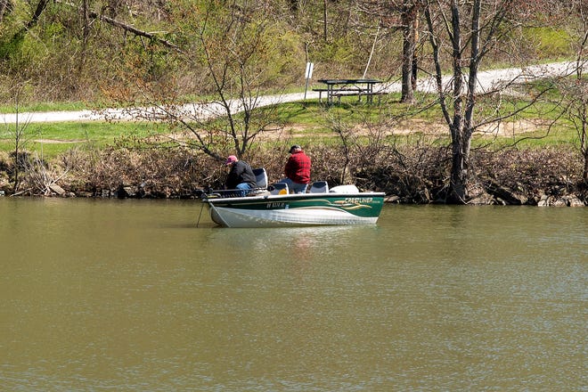 Fishermen try their luck at Seneca Lake. The lake will be featured on BrushPile Fishing on May 25.