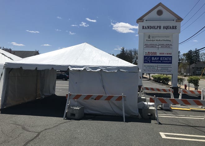 Beth Israel Lahey Health and the Town of Randolph have opened a drive-in COVID-19 testing site near Town Hall at 32 South Main St. [Courtesy photo]