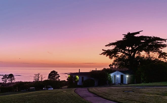 Sunset view from my room at Little River Inn, Mendocino. [CHARLENE PETERS]
