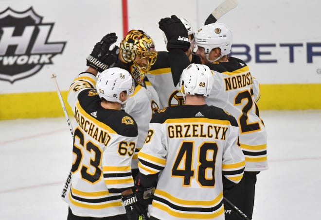 The Bruins and the others among the top four teams in each conference ranked will skate in separate round-robin tournaments to determine seeding, if the Stanley Cup playoffs indeed are played. [File Photo/Eric Hartline/USA TODAY Sports]