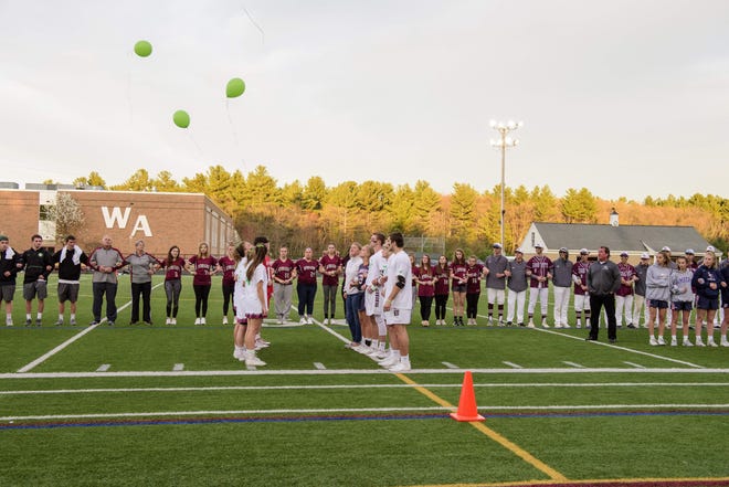Selectmen have approved Westford Academy's Trustees Field, shown here in a photo from an activity last year, as the site for spring Town Meeting, set for June 20. The board changed the date several times due to the coronavirus crisis. [Courtesy Photo]