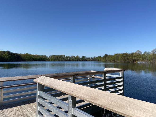 A brand new fishing dock is only part of the renovation project at Willingboro Lakes Park. [CONTRIBUTED]