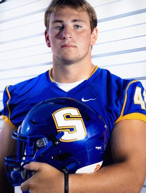 Stillwater High School fullback Luke McEndoo is No. 30 on The Oklahoman's 2021 Super 30 rankings. He already has several scholarship offers, including Montana State and Central Oklahoma. [CHRIS LANDSBERGER/THE OKLAHOMAN]