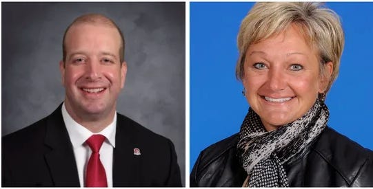Matthew Sheridan has been named superintendent and Nan Nolder treasurer at Mid-East Career and Technology Centers.